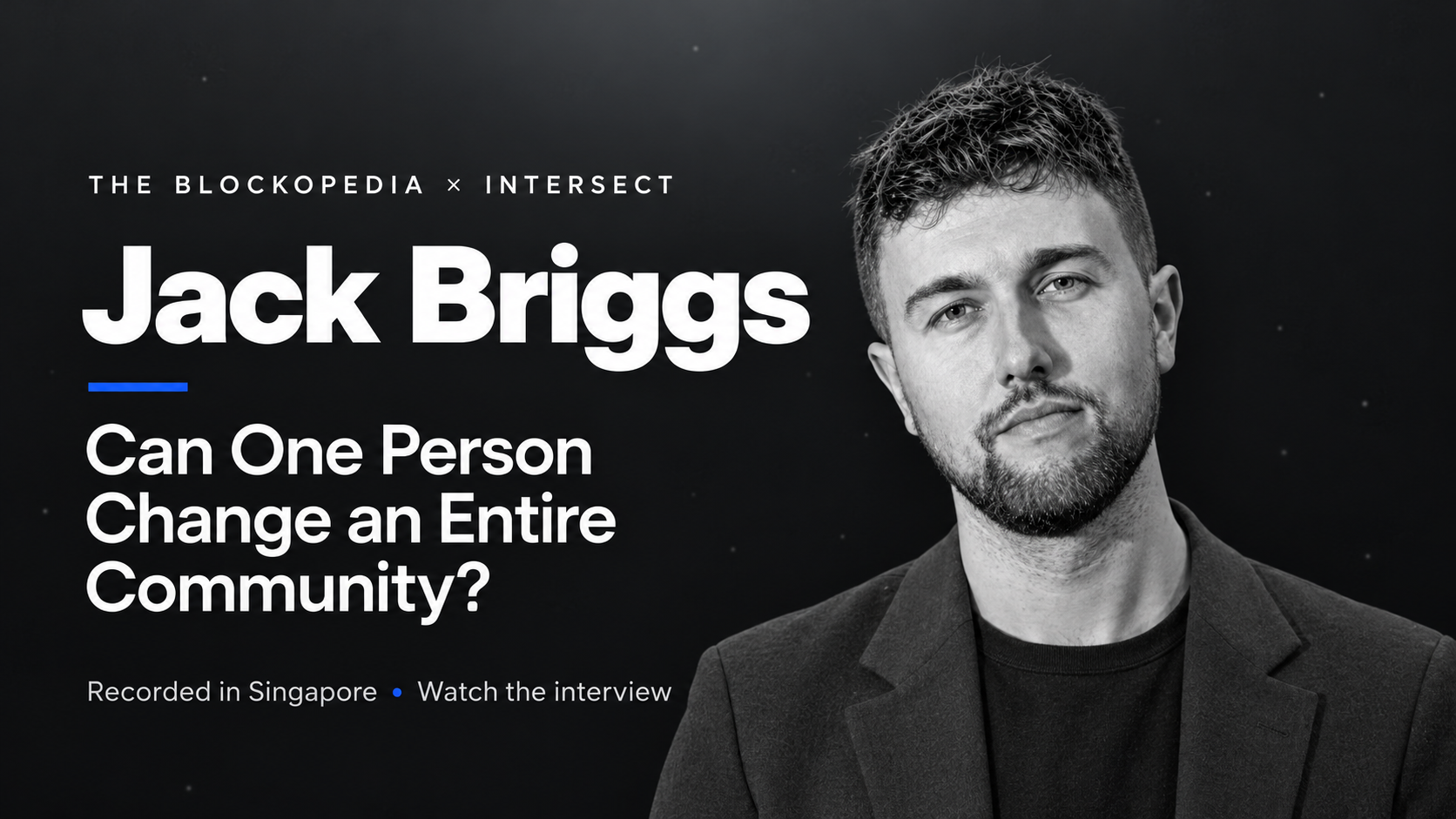 Jack Briggs Community Interview Banner