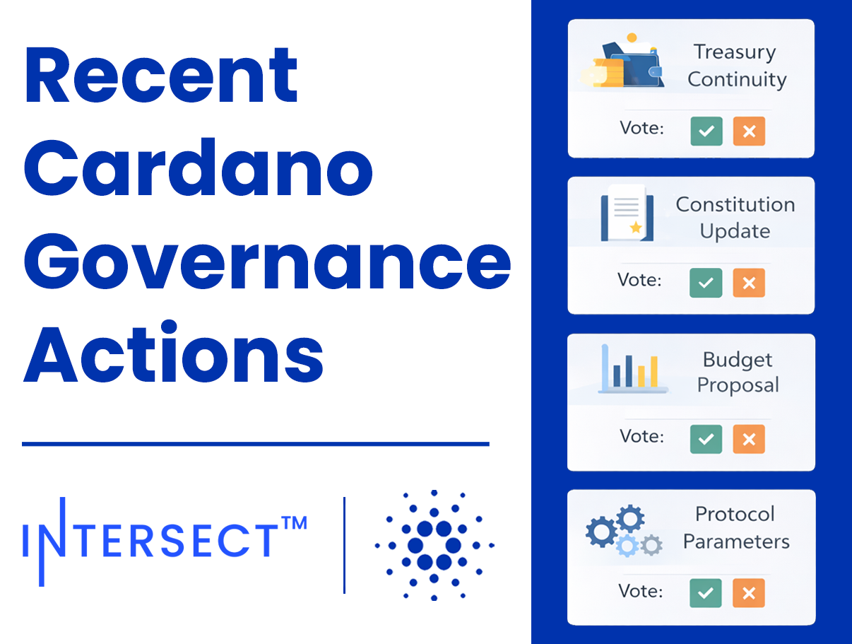 Recent Cardano Governance Actions