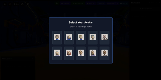 Select your avatar